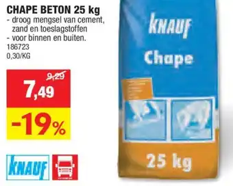 Hubo CHAPE BETON 25 kg aanbieding