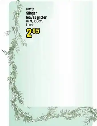 Happyland Slinger leaves glitter aanbieding