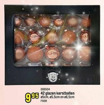 Happyland 42 glazen kerstballen aanbieding