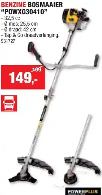Hubo BENZINE BOSMAAIER POWXG30410 aanbieding