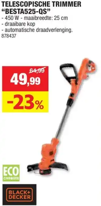 Hubo TELESCOPISCHE TRIMMER BESTA525-QS aanbieding
