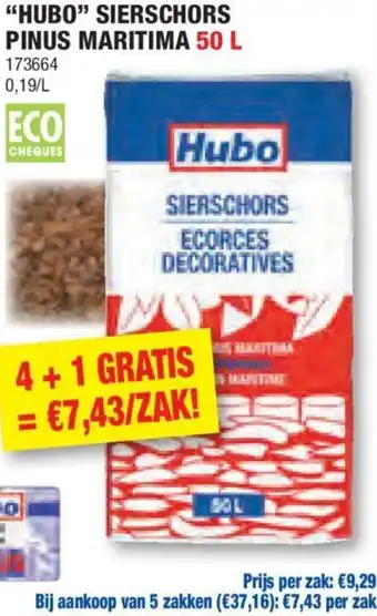 Hubo SIERSCHORS PINUS MARITIMA 50 L aanbieding