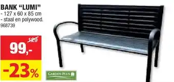 Hubo BANK LUMI - 127 x 60 x 85 cm aanbieding