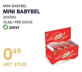 Bidfood MINI BABYBEL 32X20G HET STUK aanbieding