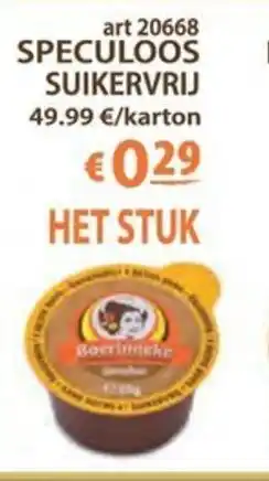 Bidfood SPECULOOS SUIKERVRIJ HET STUK aanbieding