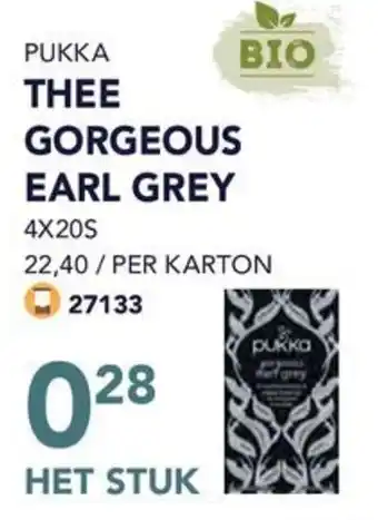 Bidfood PUKKA THEE GORGEOUS EARL GREY HET STUK aanbieding