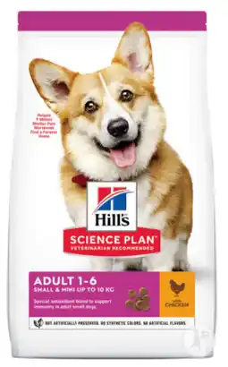 Droogvoer voor volwassen honden van kleine rassen met kip