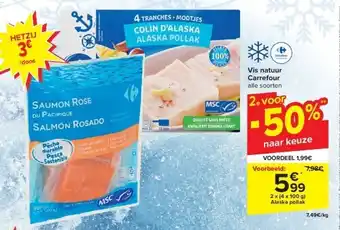 Carrefour Vis natuur Carrefour aanbieding