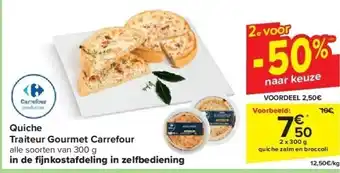 Carrefour Quiche Traiteur Gourmet Carrefour aanbieding