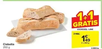 Carrefour Ciabatta aanbieding