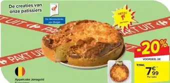 Carrefour Appelcake Jonagold aanbieding