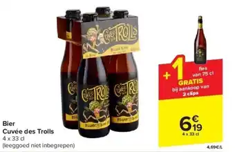 Carrefour Bier Cuvée des Trolls aanbieding