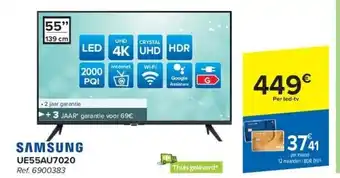 Carrefour Samsung UHD 4K LED TV aanbieding