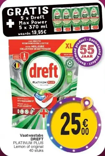 Cora Vaatwastabs DREFT aanbieding