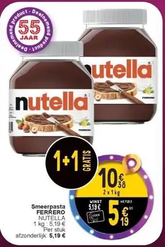Cora Smeerpasta FERRERO aanbieding