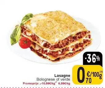 Cora Lasagne aanbieding