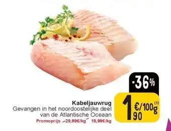 Cora Kabeljauwrug aanbieding
