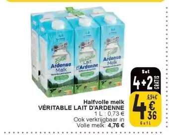 Cora Halfvolle melk VÉRITABLE LAIT D’ARDENNE aanbieding