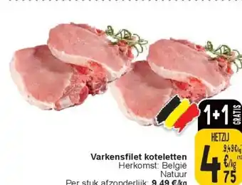 Cora Varkensfilet koteletten aanbieding