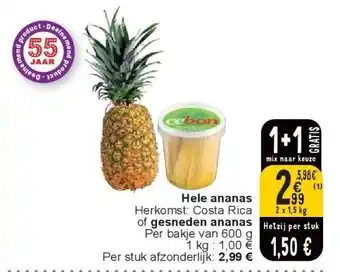 Cora Hele ananas aanbieding