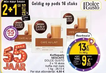 Cora Koffiepads NESCAFÉ aanbieding