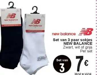 Cora Set van 3 paar sokjes NEW BALANCE aanbieding