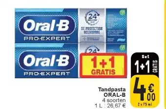 Cora Tandpasta ORAL-B aanbieding