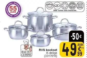 Cora RVS kookset aanbieding