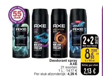 Cora Deodorant spray AXE aanbieding