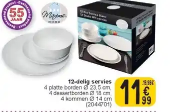 Cora 12-delig servies aanbieding
