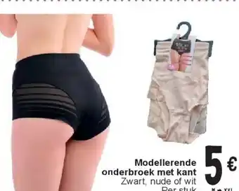 Modellerende onderbroek met kant