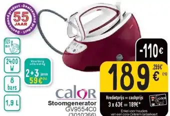 Cora Stoomgenerator aanbieding
