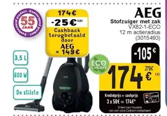 Cora Stofzuiger met zak aanbieding