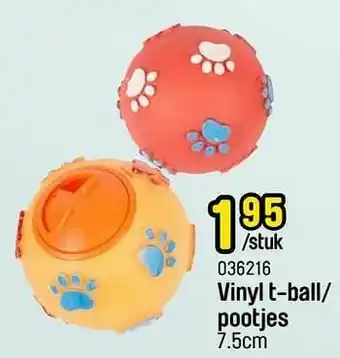 Happyland Vinyl t-ball- pootjes aanbieding