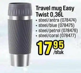 Happyland Travel mug easy twist aanbieding