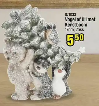 Happyland Vogel of uil met kerstboom aanbieding