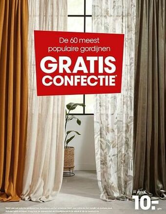 Kwantum Populaire gordijnen aanbieding