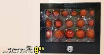 Happyland 42 glazen kerstballen aanbieding