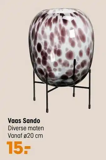 Kwantum Vaas sando aanbieding