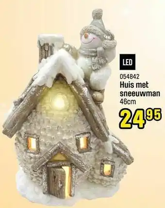 Happyland Huis met sneeuwman aanbieding