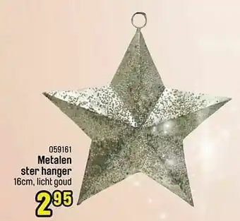Happyland Metalen ster hanger aanbieding