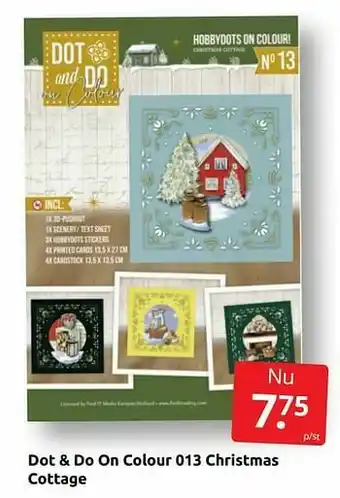 Boekenvoordeel Dot + do on colour 013 christmas cottage aanbieding