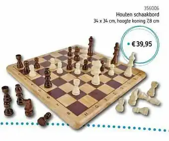 Houten schaakbord