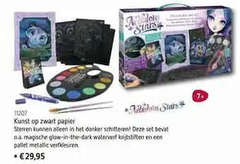 Kunst op zwart papier