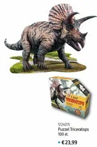 De Speelvogel Puzzel triceratops aanbieding