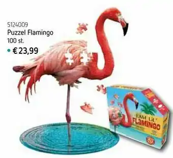 Puzzel flamingo