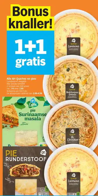 Albert Heijn Quiches en pies aanbieding
