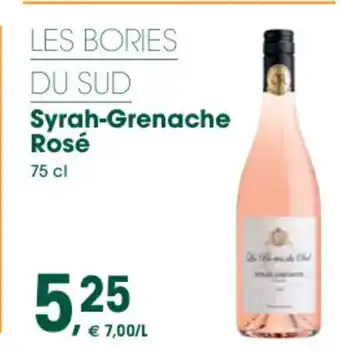 LES BORIES DU SUD Syrah-Grenache Rosé 75 cl
