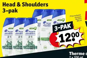 Kruidvat Head & Shoulders 3 pak aanbieding