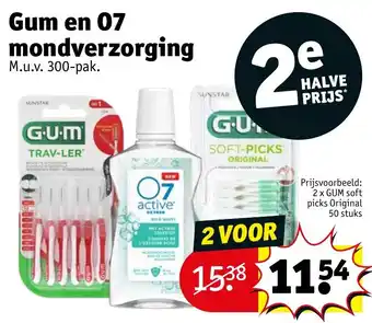 Kruidvat Gum en 07 mondverzorging aanbieding